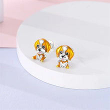 Load image into Gallery viewer, Adorable Enamel Beagle Stud Earrings – Cute Puppy Gift-5