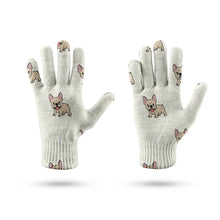 Load image into Gallery viewer, Adorable Fawn Frenchie Love Touch Screen Gloves-Accessories-Accessories,Dog Dad Gifts,Dog Mom Gifts,Gloves-13