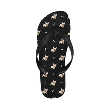 Load image into Gallery viewer, Adorable Fawn Frenchie Love Unisex Slippers - 7 Gradients-Black-S-23