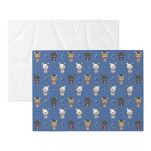 Load image into Gallery viewer, Adorable French Bulldog Flowers and Hearts Blanket for Dog-Pet Furniture-15