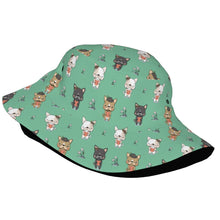 Load image into Gallery viewer, Adorable French Bulldog Flowers and Hearts Bucket Hat-Hats &amp; Caps-10