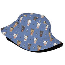 Load image into Gallery viewer, Adorable French Bulldog Flowers and Hearts Bucket Hat-Hats &amp; Caps-12