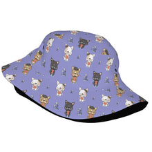 Load image into Gallery viewer, Adorable French Bulldog Flowers and Hearts Bucket Hat-Hats &amp; Caps-13