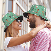 Load image into Gallery viewer, Adorable French Bulldog Flowers and Hearts Bucket Hat-Hats &amp; Caps-18