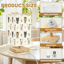 Load image into Gallery viewer, Adorable French Bulldog Flowers and Hearts Desktop Table Lamp-Desk Lamps-Dog Dad Gifts,Dog Mom Gifts,French Bulldog,Home Decor,Lamp-3