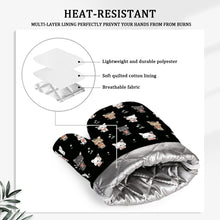 Load image into Gallery viewer, Adorable French Bulldog Flowers and Hearts Oven Mitts and Pot Holder Set-Kitchen Decor-Accessories,Dog Mom Gifts,French Bulldog-16