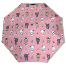 Load image into Gallery viewer, Adorable French Bulldog Flowers and Hearts Umbrella-Daily Accessories-11