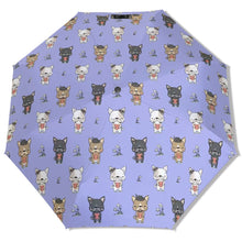 Load image into Gallery viewer, Adorable French Bulldog Flowers and Hearts Umbrella-Daily Accessories-1