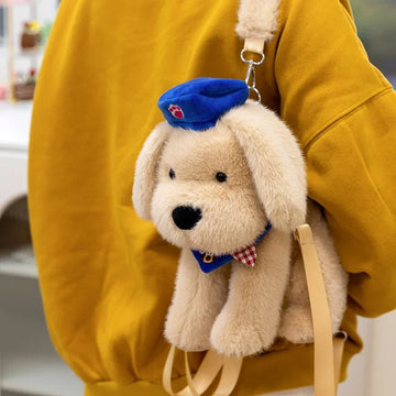 Adorable Golden Retriever Plush Toy With Carry Strap 5 360x