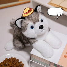 Load image into Gallery viewer, Adorable Grey Husky Stuffed Animal Plush Toy-Stuffed Animals-Dog Memorial Gifts,Siberian Husky,Stuffed Animal-3