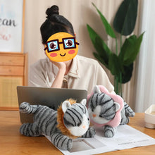 Load image into Gallery viewer, Adorable Grey Striped Tabby Cat Stuffed Animal Plush Toys - check Variant names-Cats-Cat Memorial Gifts,Stuffed Animal,Tabby Cat-9