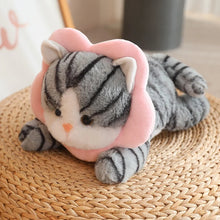 Load image into Gallery viewer, Adorable Grey Striped Tabby Cat Stuffed Animal Plush Toys-Grey Pink-40cm-11