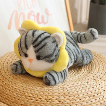 Load image into Gallery viewer, Adorable Grey Striped Tabby Cat Stuffed Animal Plush Toys-Grey Yellow-40cm-12