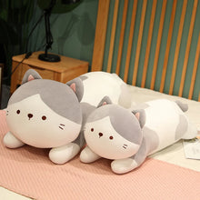 Load image into Gallery viewer, Adorable Large Gray and White Cat Stuffed Animal Plush Toy - Cuddly Long Snuggler-13