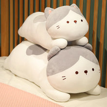 Load image into Gallery viewer, Adorable Large Gray and White Cat Stuffed Animal Plush Toy - Cuddly Long Snuggler-2