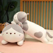 Load image into Gallery viewer, Adorable Large Gray and White Cat Stuffed Animal Plush Toy - Cuddly Long Snuggler-3
