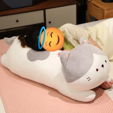 Load image into Gallery viewer, Adorable Large Gray and White Cat Stuffed Animal Plush Toy - Cuddly Long Snuggler-14