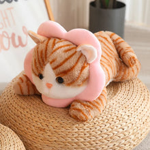 Load image into Gallery viewer, Adorable Orange Striped Tabby Cat Stuffed Animal Plush Toys-Brown Pink-40cm-10