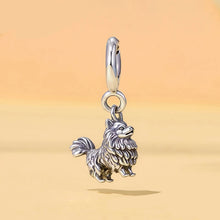 Load image into Gallery viewer, Adorable Pomeranian Silver Charm – Cute DIY Bracelet Gift-3