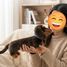 Load image into Gallery viewer, Adorable Realistic Chocolate and Tan Dachshund Plush Toy – Wiener Dog Lover Gift-1