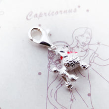 Load image into Gallery viewer, Adorable Red Scarf Poodle Silver Pendant Charm-2