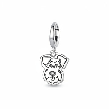 Adorable Schnauzer Dog Charm Bead Silver Bracelet Gift Scc3217 360x