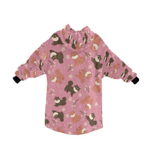 Load image into Gallery viewer, Adorable Shiba Inu with Blossoms Blanket Hoodie-10