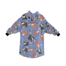 Load image into Gallery viewer, Adorable Shiba Inu with Blossoms Blanket Hoodie-18