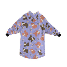 Load image into Gallery viewer, Adorable Shiba Inu with Blossoms Blanket Hoodie-26