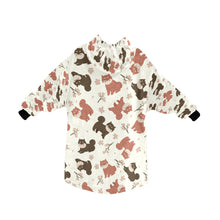Load image into Gallery viewer, Adorable Shiba Inu with Blossoms Blanket Hoodie-3