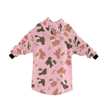 Load image into Gallery viewer, Adorable Shiba Inu with Blossoms Blanket Hoodie-6