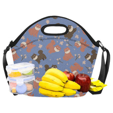 Load image into Gallery viewer, Adorable Shiba Inu with Blossoms Insulated Foldable Lunch Bag-23