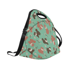 Load image into Gallery viewer, Adorable Shiba Inu with Blossoms Insulated Foldable Lunch Bag-29