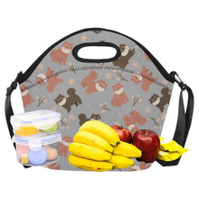 Load image into Gallery viewer, Adorable Shiba Inu with Blossoms Insulated Foldable Lunch Bag-37