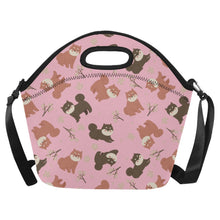 Load image into Gallery viewer, Adorable Shiba Inu with Blossoms Neoprene Lunch Bag-Pink-ONESIZE-7