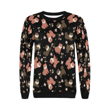 Load image into Gallery viewer, Adorable Shiba Inu with Blossoms Sweatshirt for Women-Apparel-Apparel, Dog Mom Gifts, Shiba Inu, Sweatshirt-10