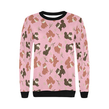 Load image into Gallery viewer, Adorable Shiba Inu with Blossoms Sweatshirt for Women-Apparel-Apparel, Dog Mom Gifts, Shiba Inu, Sweatshirt-14