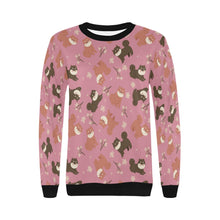 Load image into Gallery viewer, Adorable Shiba Inu with Blossoms Sweatshirt for Women-Apparel-Apparel, Dog Mom Gifts, Shiba Inu, Sweatshirt-16