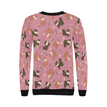 Load image into Gallery viewer, Adorable Shiba Inu with Blossoms Sweatshirt for Women-Apparel-Apparel, Dog Mom Gifts, Shiba Inu, Sweatshirt-18