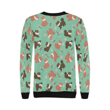 Load image into Gallery viewer, Adorable Shiba Inu with Blossoms Sweatshirt for Women-Apparel-Apparel, Dog Mom Gifts, Shiba Inu, Sweatshirt-23