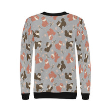 Load image into Gallery viewer, Adorable Shiba Inu with Blossoms Sweatshirt for Women-Apparel-Apparel, Dog Mom Gifts, Shiba Inu, Sweatshirt-27