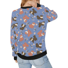 Load image into Gallery viewer, Adorable Shiba Inu with Blossoms Sweatshirt for Women-Apparel-Apparel, Dog Mom Gifts, Shiba Inu, Sweatshirt-32