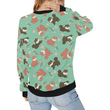 Load image into Gallery viewer, Adorable Shiba Inu with Blossoms Sweatshirt for Women-Apparel-Apparel, Dog Mom Gifts, Shiba Inu, Sweatshirt-34