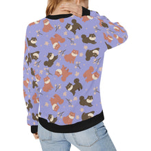Load image into Gallery viewer, Adorable Shiba Inu with Blossoms Sweatshirt for Women-Apparel-Apparel, Dog Mom Gifts, Shiba Inu, Sweatshirt-36