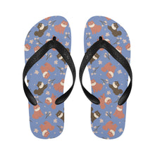 Load image into Gallery viewer, Adorable Shiba Inu with Blossoms Unisex Slippers-Footwear-Accessories, Dog Mom Gifts, Shiba Inu, Slippers-5