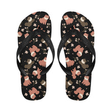 Load image into Gallery viewer, Adorable Shiba Inu with Blossoms Unisex Slippers-Footwear-Accessories, Dog Mom Gifts, Shiba Inu, Slippers-9