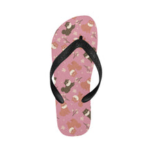 Load image into Gallery viewer, Adorable Shiba Inu with Blossoms Unisex Slippers-Footwear-Accessories, Dog Mom Gifts, Shiba Inu, Slippers-Dusty Pink-S-14