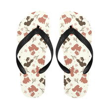 Load image into Gallery viewer, Adorable Shiba Inu with Blossoms Unisex Slippers-Footwear-Accessories, Dog Mom Gifts, Shiba Inu, Slippers-1