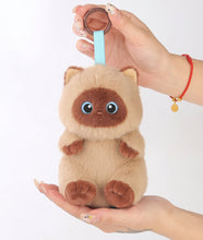 Load image into Gallery viewer, Adorable Black Cat Bag Charm - Chubby Big-Eyed Cutie-Accessories-Bag Charm,Black Cat,Cats,Stuffed Animal-5