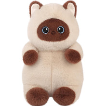 Load image into Gallery viewer, Adorable Siamese Cat Teddy Bear Soft Plush Toy - Chubby Big-Eyed Cutie-Stuffed Animals-Cats,Siamese Cat,Stuffed Animal-1